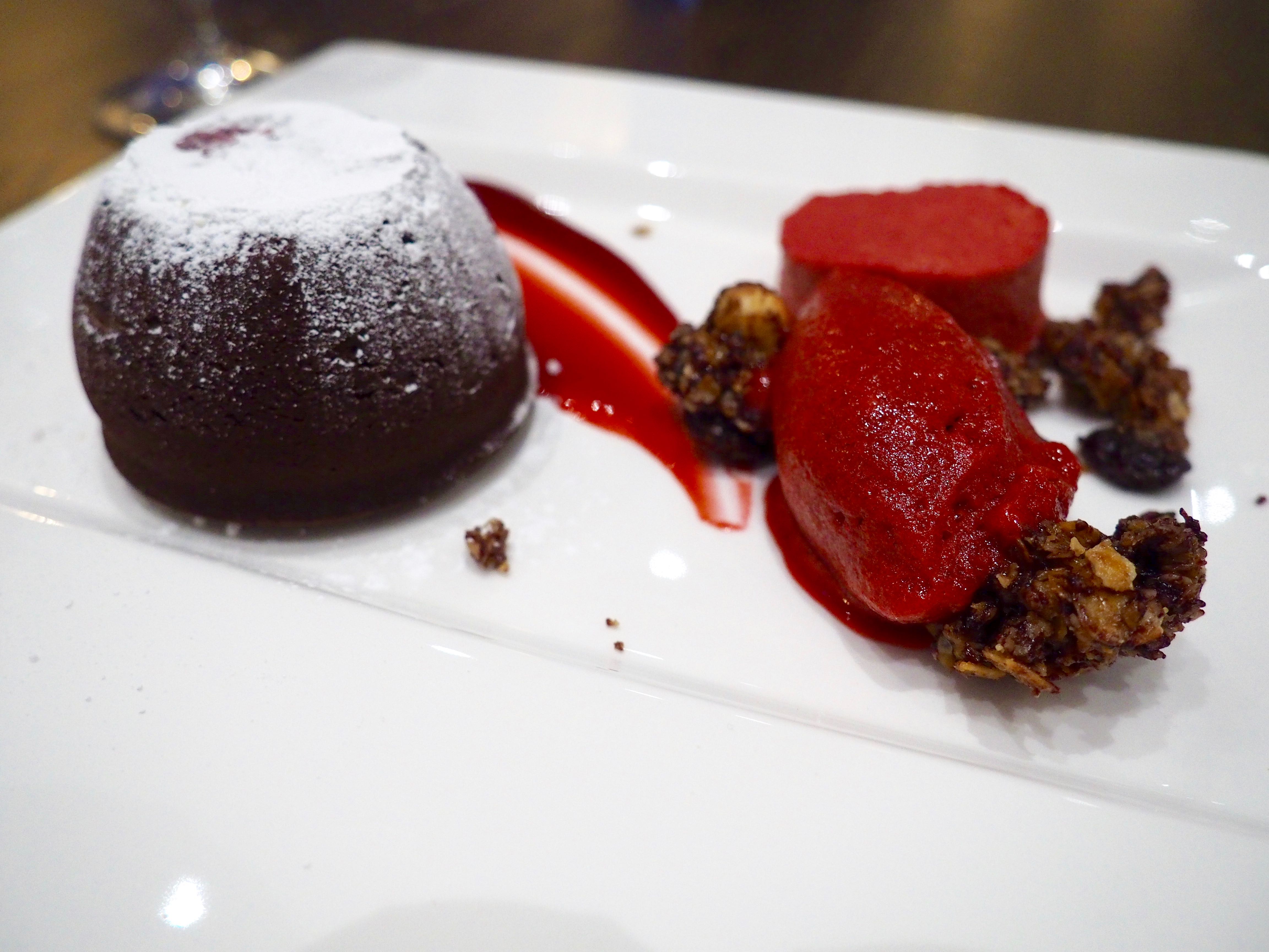 Warm chocolate fondant